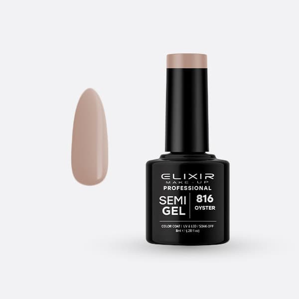 Élixir Semi Gel #816 vernis semi-permanent nude 8 ml couvrant