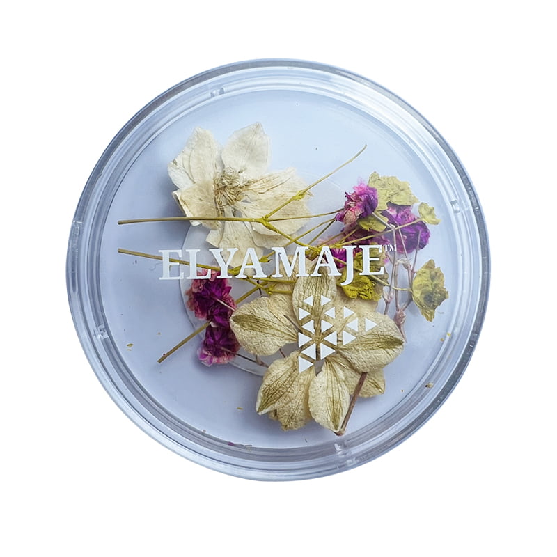 Elyamaje Flower 4 fleurs séchées nail art incrustation gel