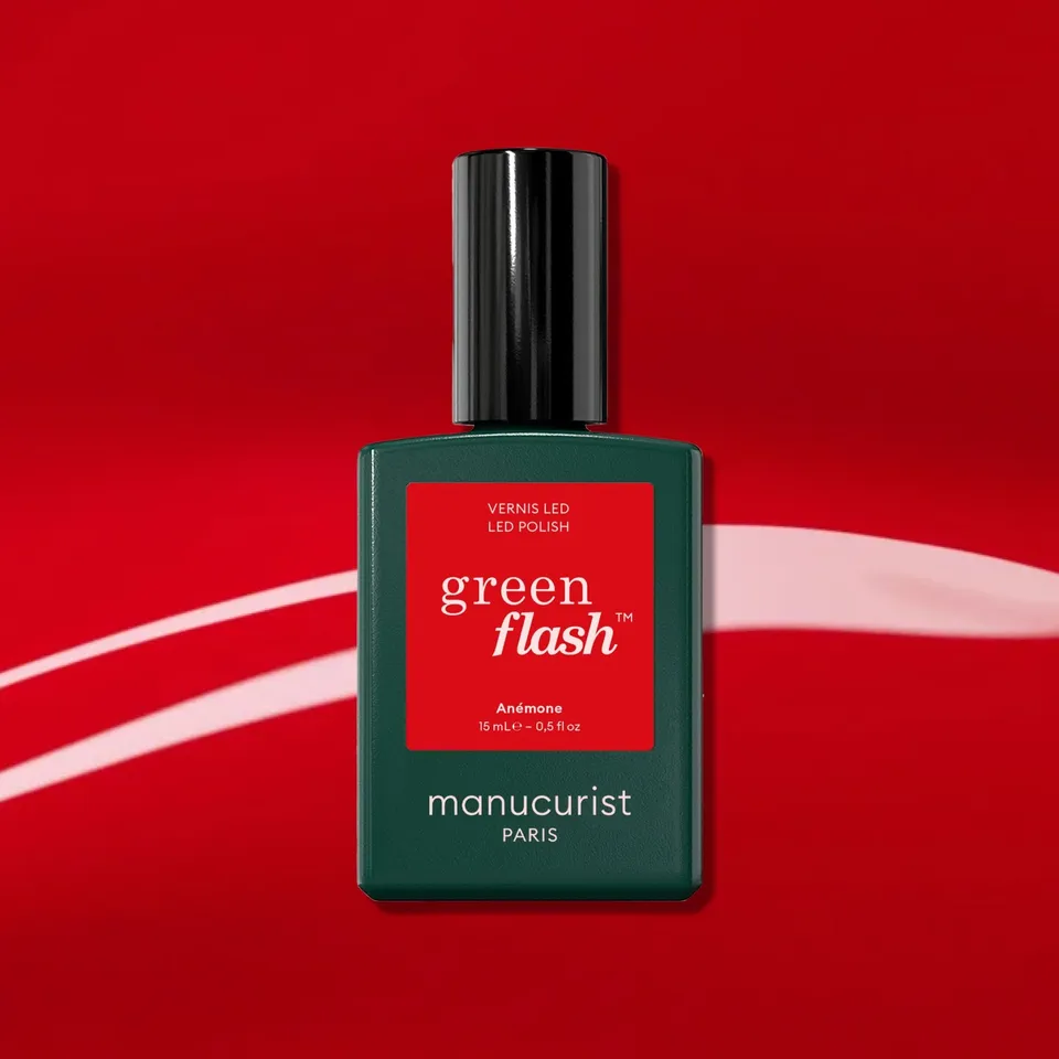 Manucurist Green Flash Anémone vernis semi-permanent rouge vif