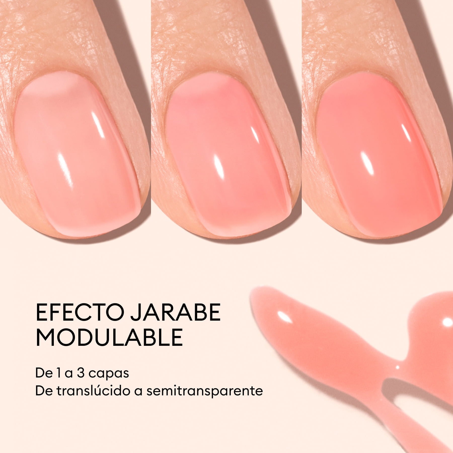 Manucurist Green Glacé Jelly vernis à ongles corail sirop