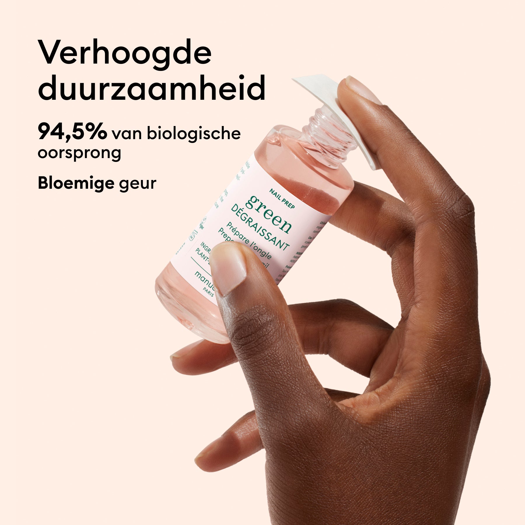 Manucurist Green Dégraissant dissolvant 30ml tenue prolongée
