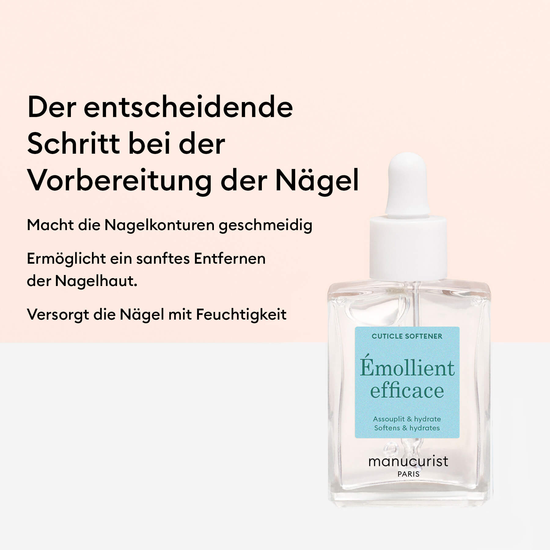 Manucurist Émollient Efficace soin cuticules gel glycérine