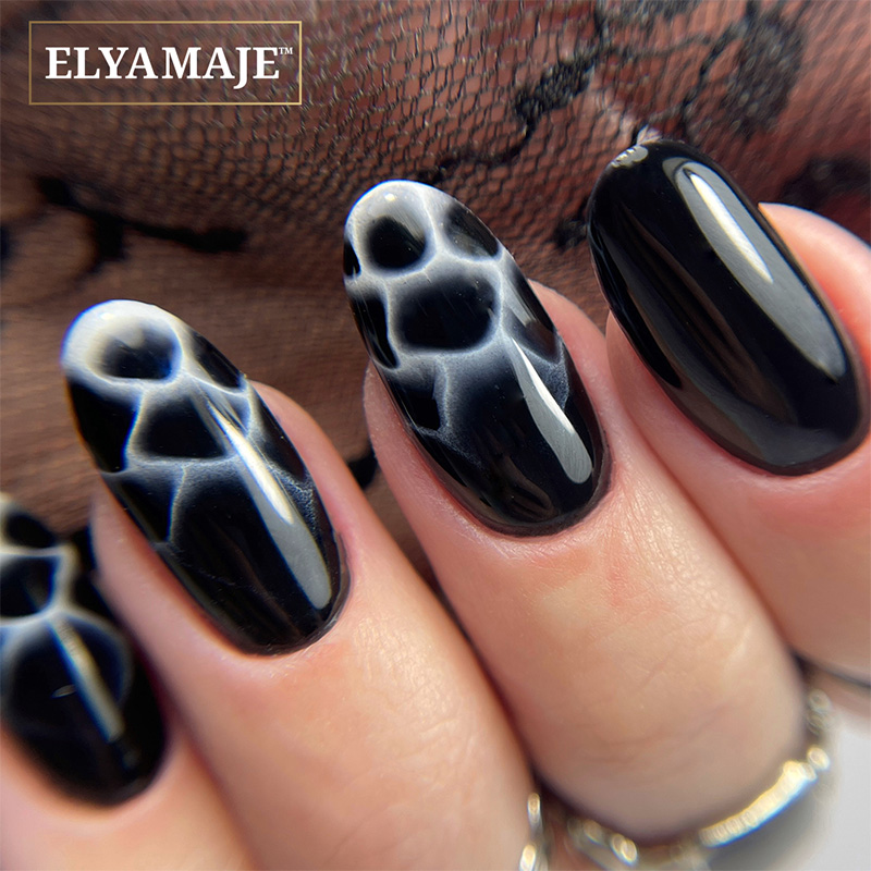 Elyamaje Blooming Gel gel nail art effet marbre diffusion