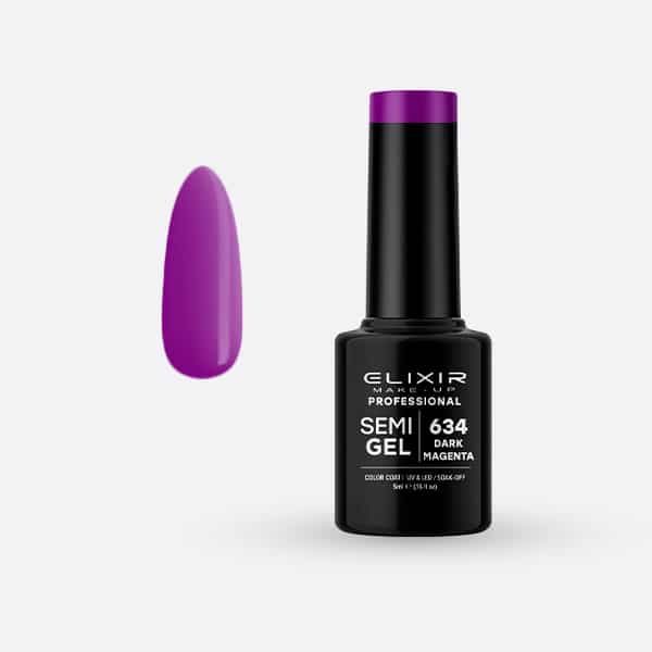 Élixir Semi Gel 634 vernis semi-permanent magenta foncé 5ml