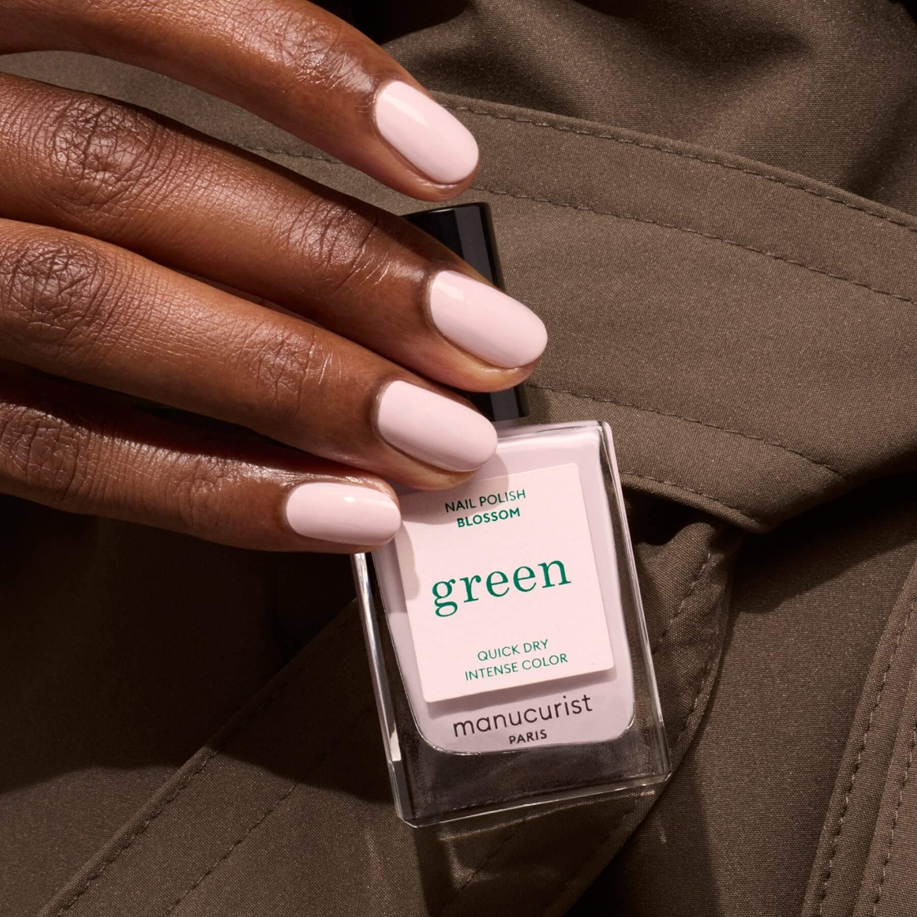 Manucurist Green Blossom vernis à ongles rose pâle opaque
