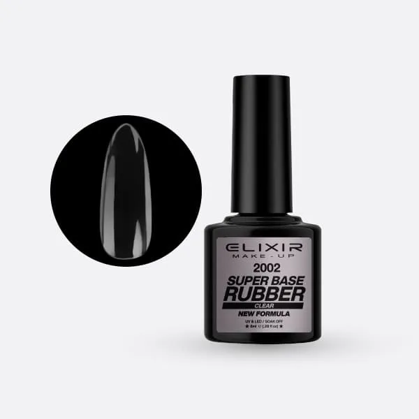 Élixir Super Rubber #2002 Clear base semi-permanente 8ml
