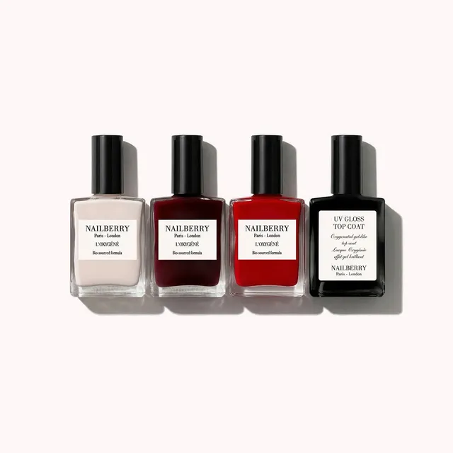 Nailberry Signature Collection coffret vernis 4 pièces brillance