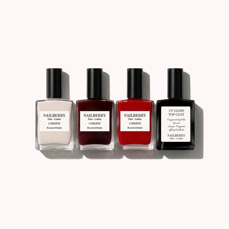 Nailberry Signature Collection coffret vernis 4 pièces brillance