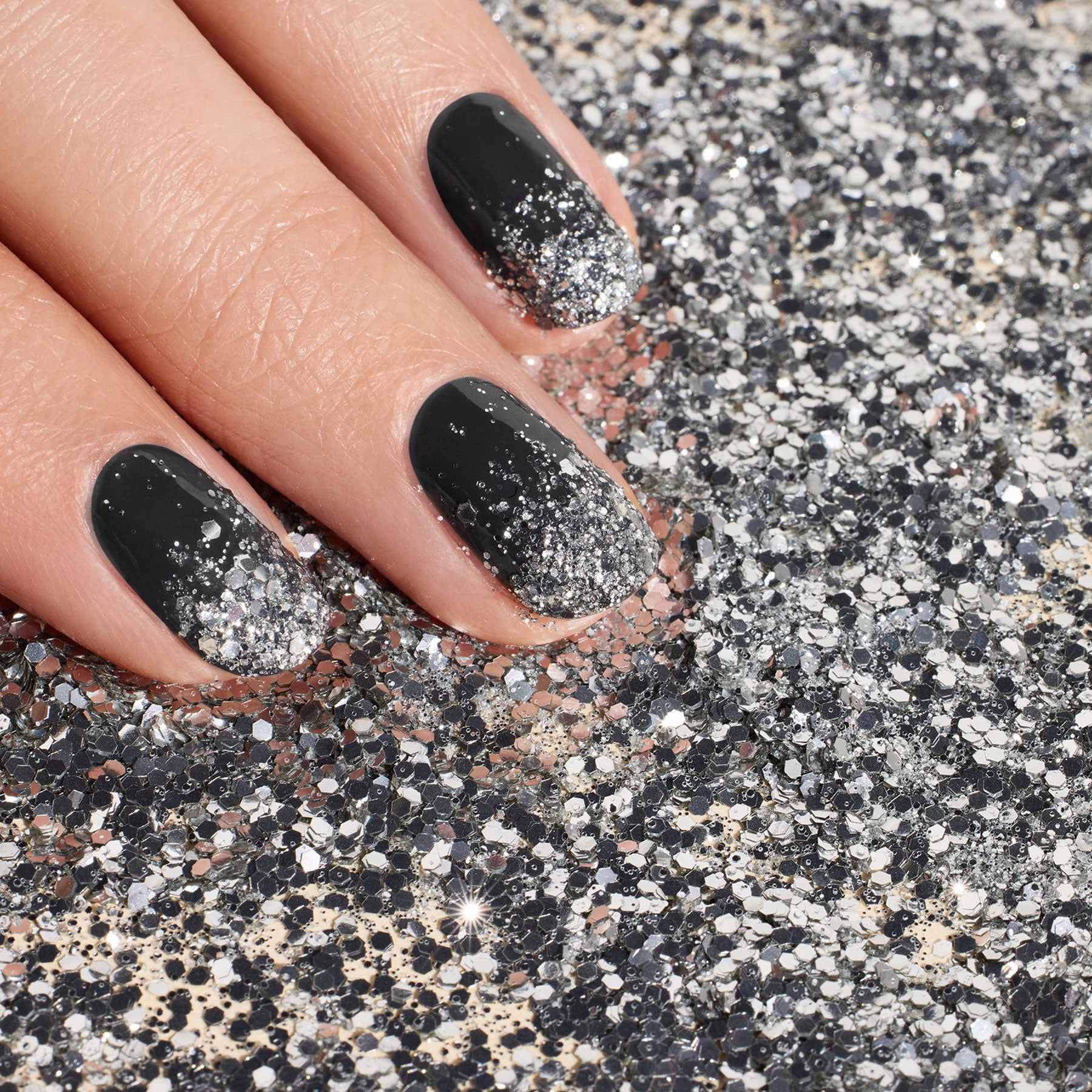 Manucurist Silver paillettes ongles biodégradables argentées