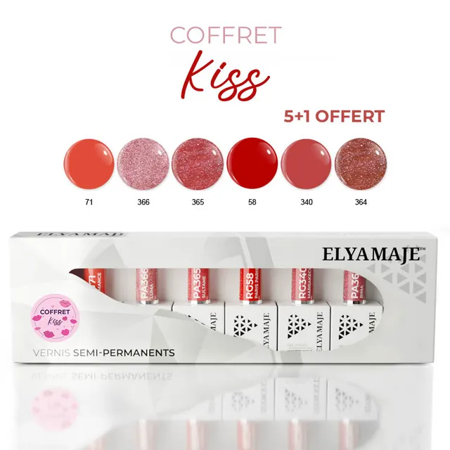 ElyaMaje Kiss coffret vernis semi-permanent édition limitée