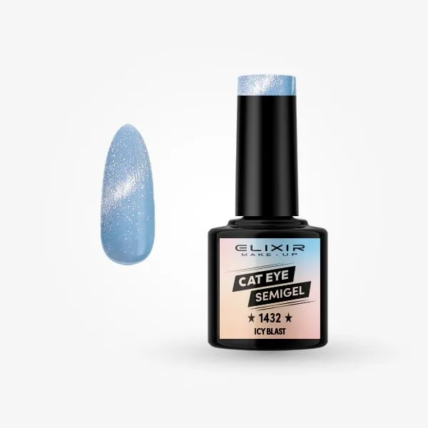 Élixir Semi Gel #1432 Icy Blast Vernis Semi-Permanent 8 ml Bleu