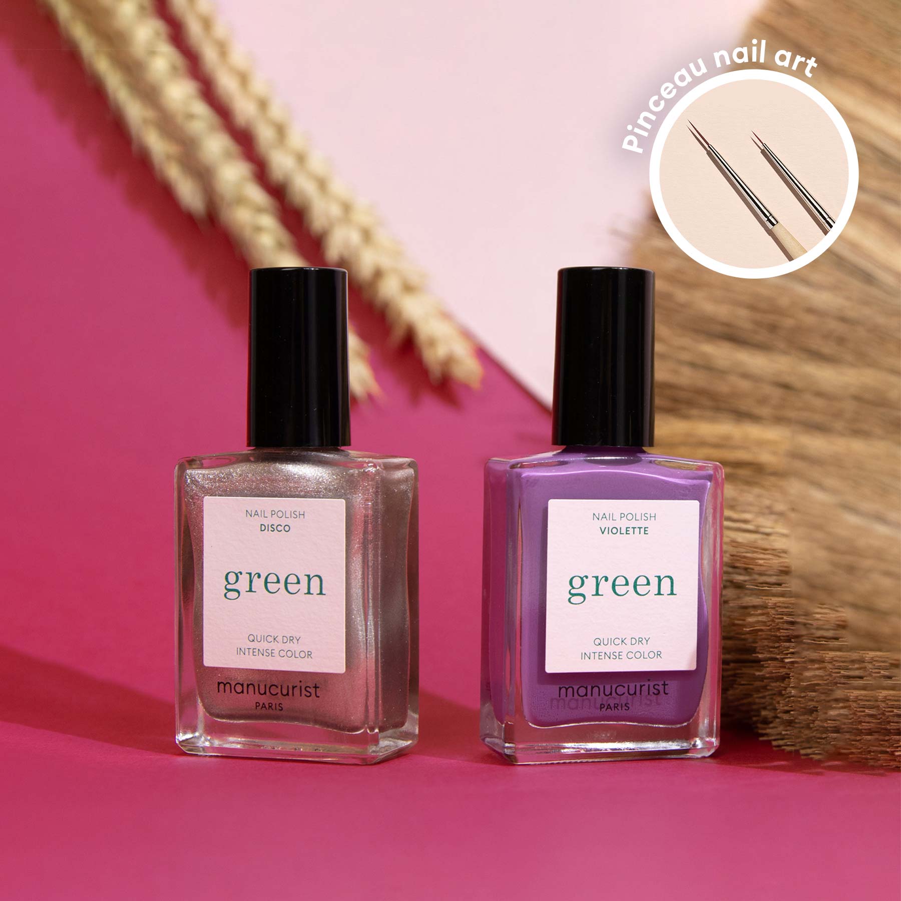 Manucurist Shiny Summer coffret vernis Green Flash Disco Violette