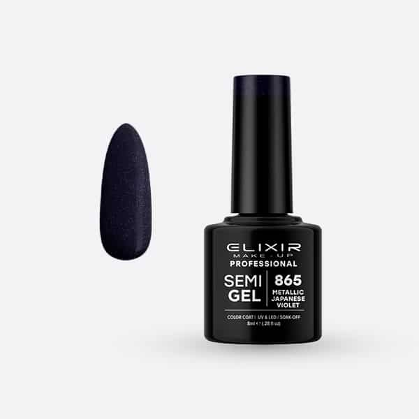 Élixir Semi Gel Vernis semi-permanent #865 Japanese Violet 8ml métallisé