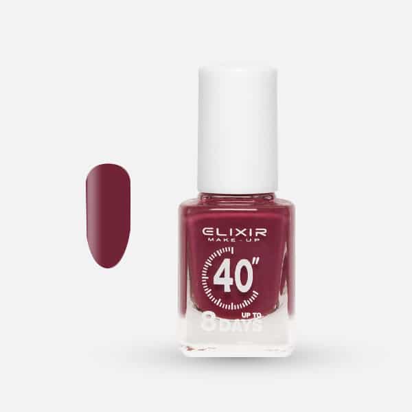Élixir 40" #371 vernis à ongles prune clair séchage 40 secondes