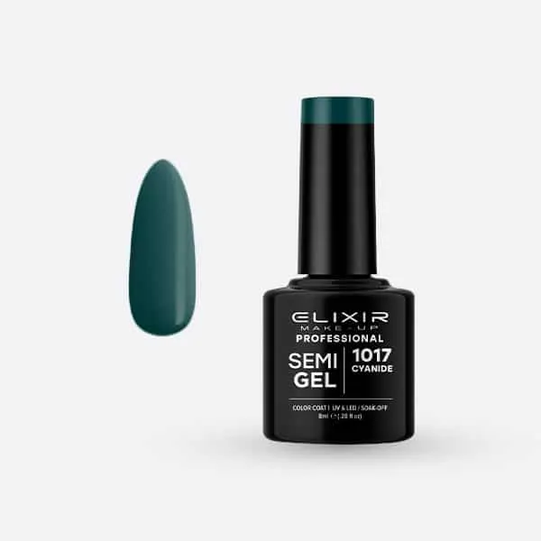 Élixir Semi Gel #1017 Cyanide vernis semi-permanent 8ml longue tenue