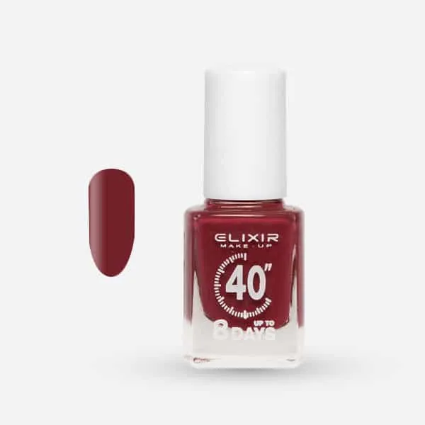 Élixir 40 Secondes #370 Dark Redwood vernis séchage rapide rouge