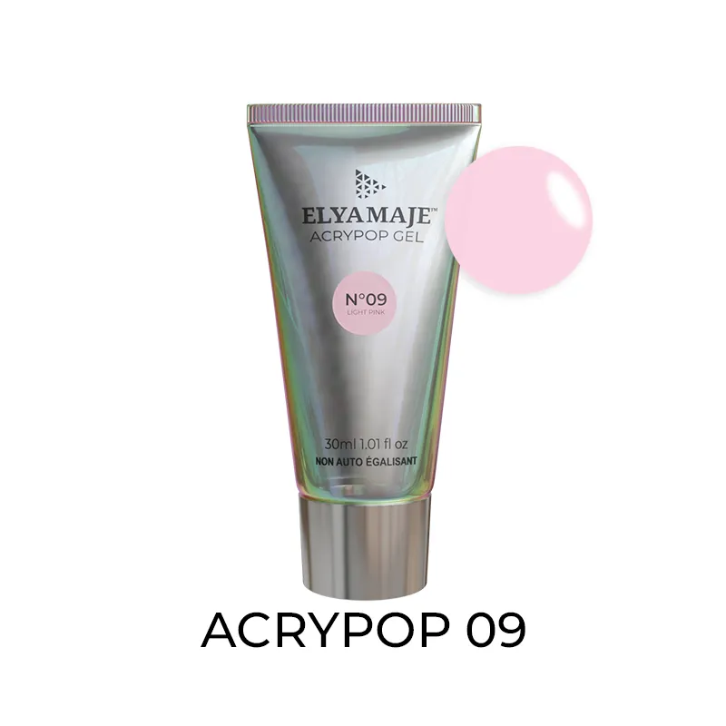 Elyamaje Acrypop Tube n°09 Light Pink gel UV flexible