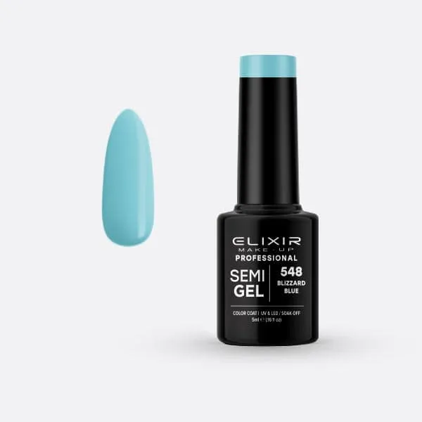 Élixir Semi Gel #548 vernis semi-permanent Blizzard Blue 5ml