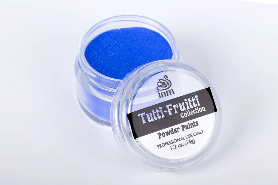 INM Blue Berry Blast poudre acrylique bleu