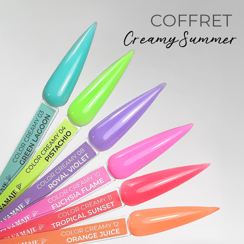 Elyamaje Color Creamy Gels coffret 6 gels construction 20 ml