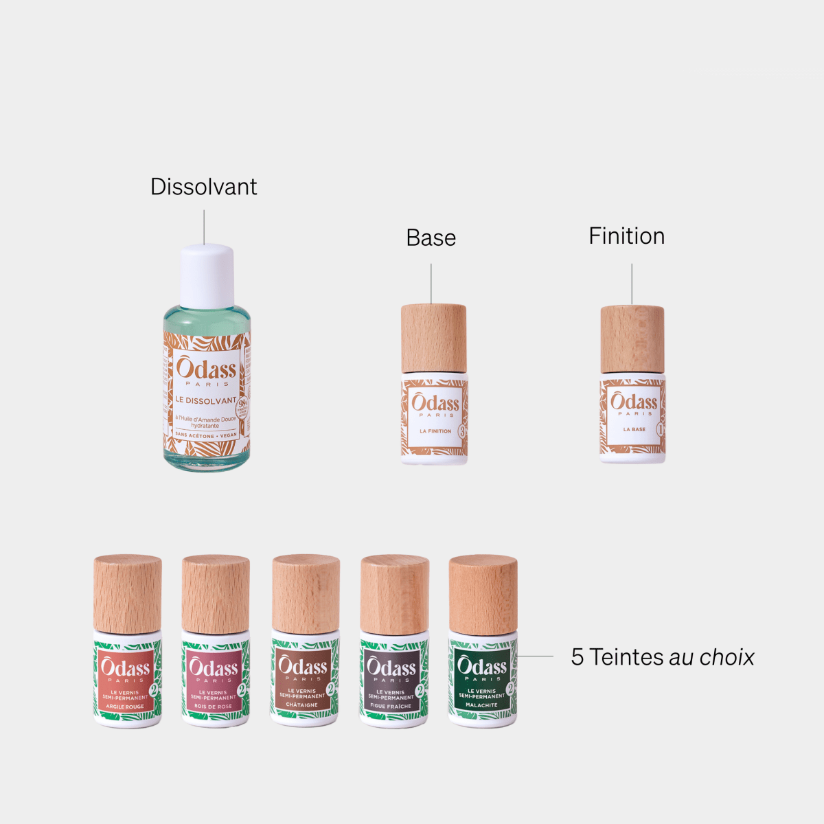 Ôdass Paris Kit de l’Ôdassieuse kit vernis semi-permanent 10 ml