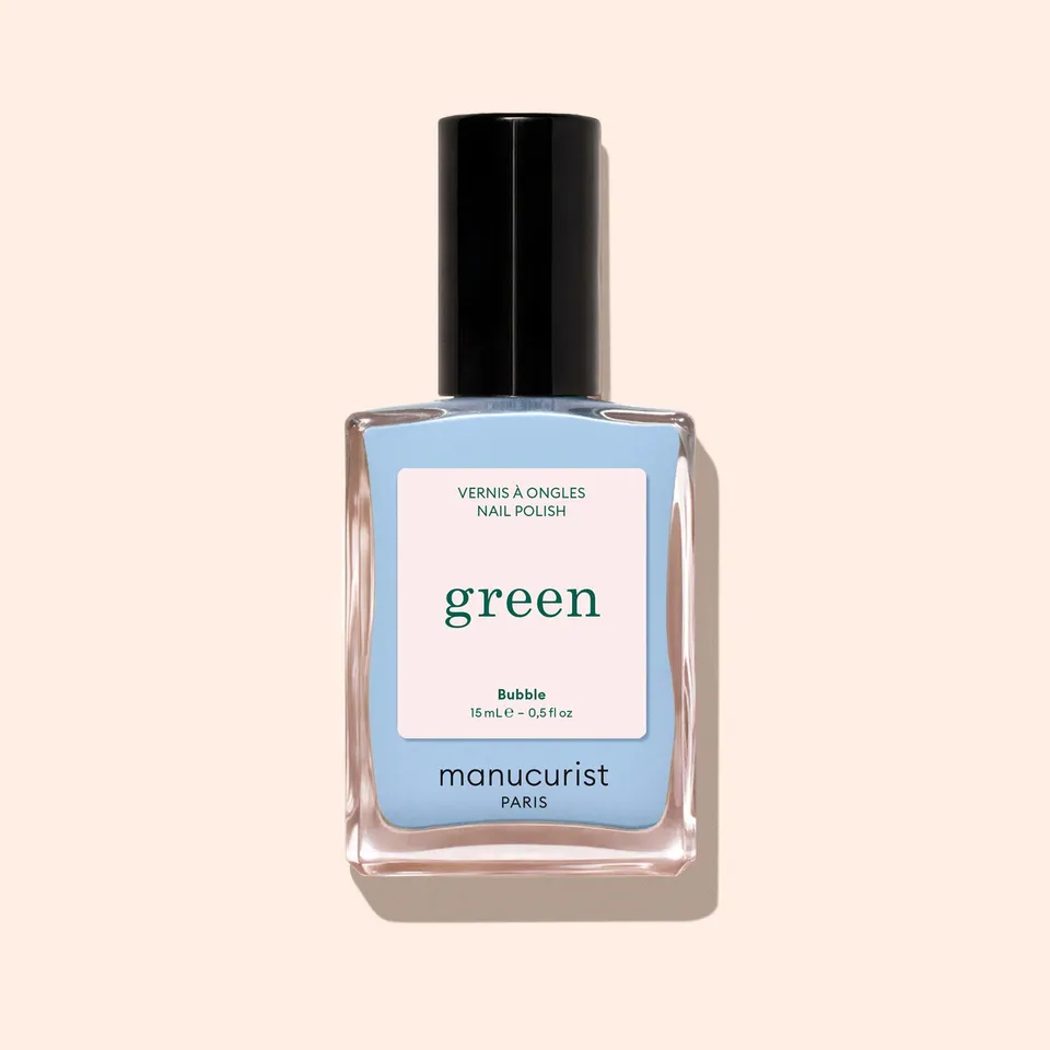 Manucurist Green Bubble vernis bleu clair gris opaque
