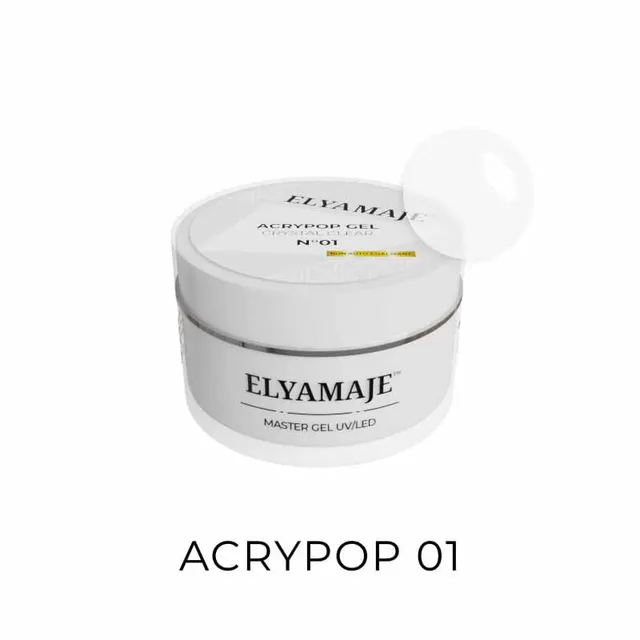 ElyaMaje Acrypop Crystal Clear n°1 gel transparent