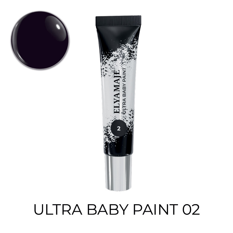 Elyamaje Ultra Baby Paint 02 gel nail art noir