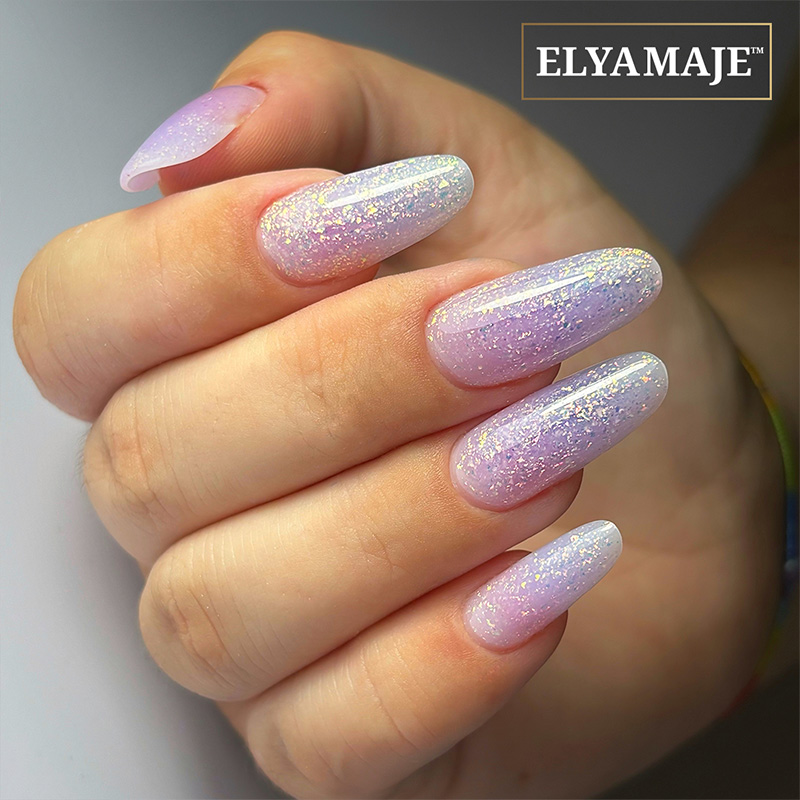 Elyamaje Flake Creamy Gel n°01 lilas gel UV LED