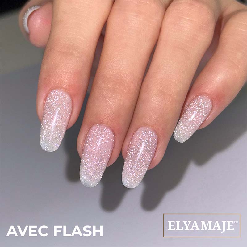 Elyamaje Top Diamond 8ml top réfléchissant argenté