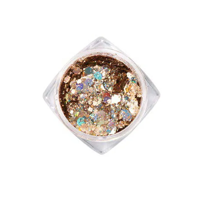 Elyamaje Crystal 17 paillettes ongles libres irisées