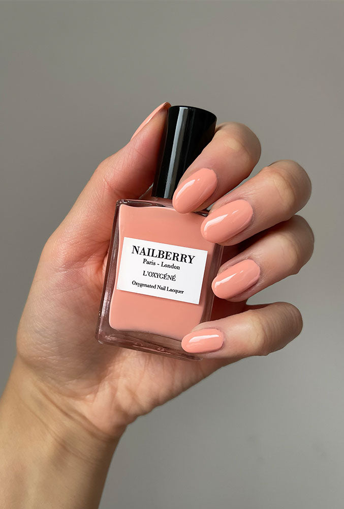 Nailberry L'Oxygéné Happiness vernis 14 ml pêche opaque