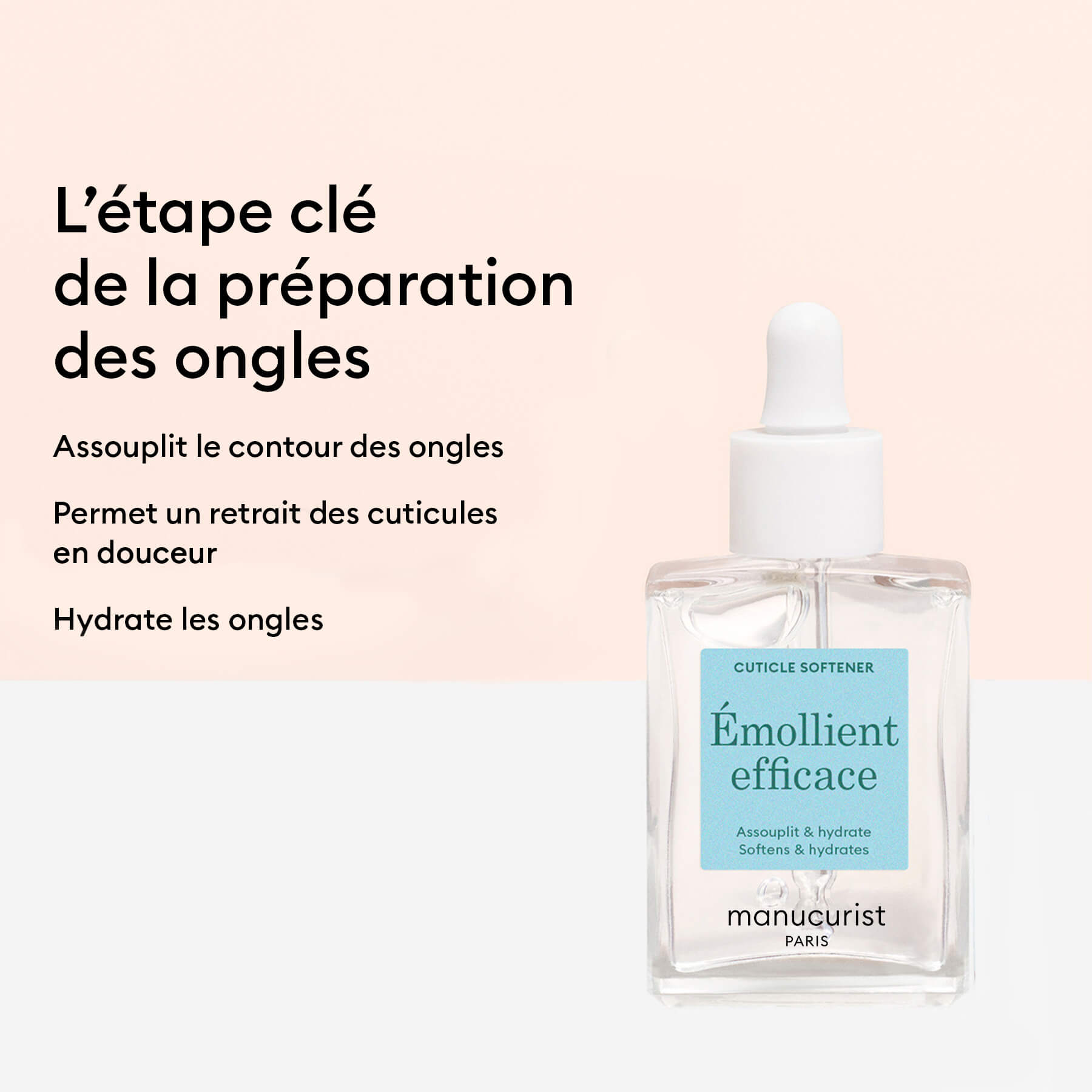 Manucurist Émollient Efficace soin cuticules gel glycérine