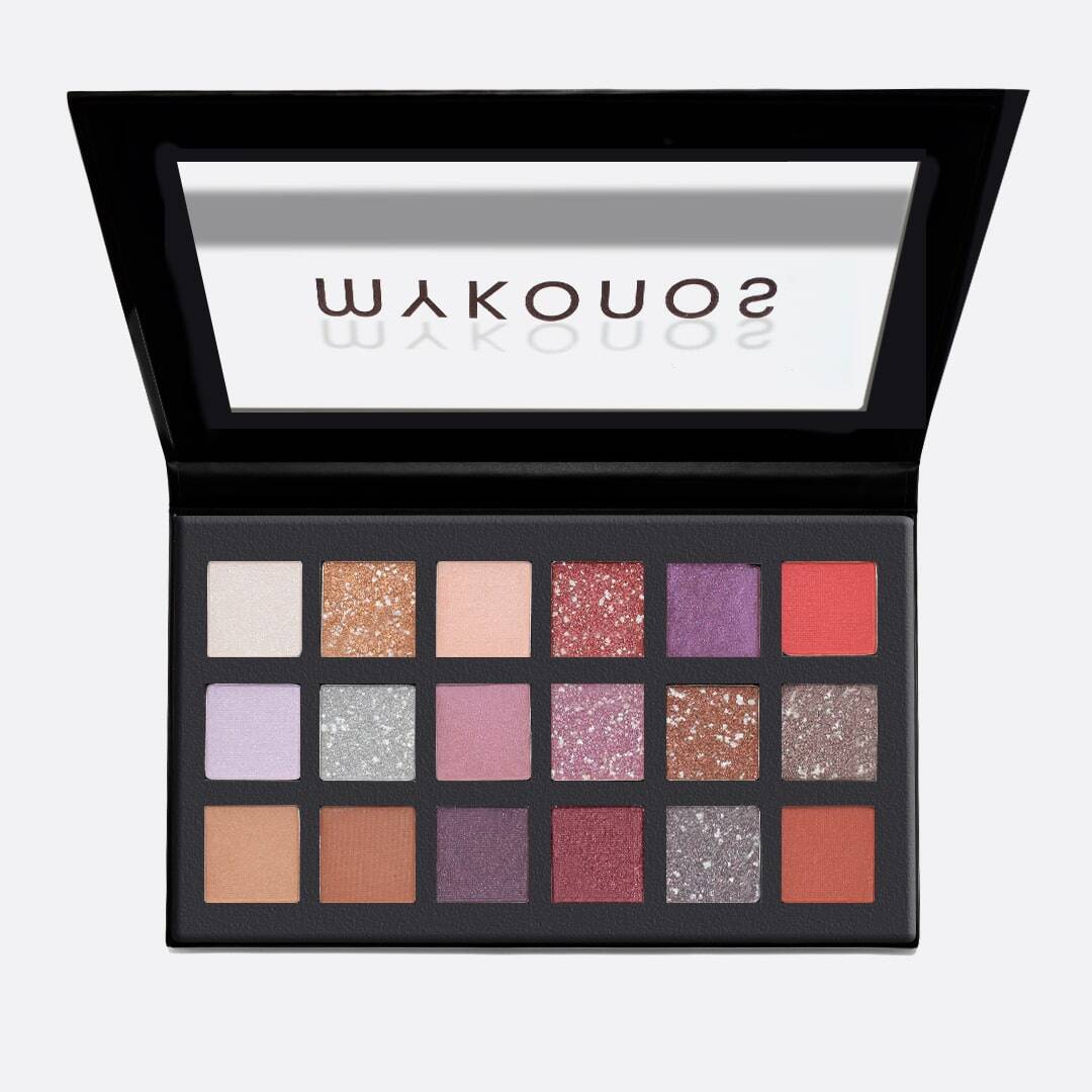 Élixir Mykonos 888B palette fards paupières 18 teintes roses
