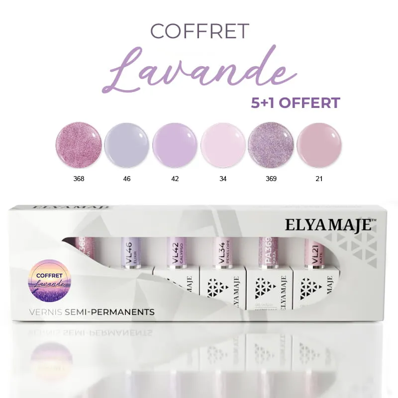Elyamaje Coffret Lavande vernis semi-permanent édition limitée