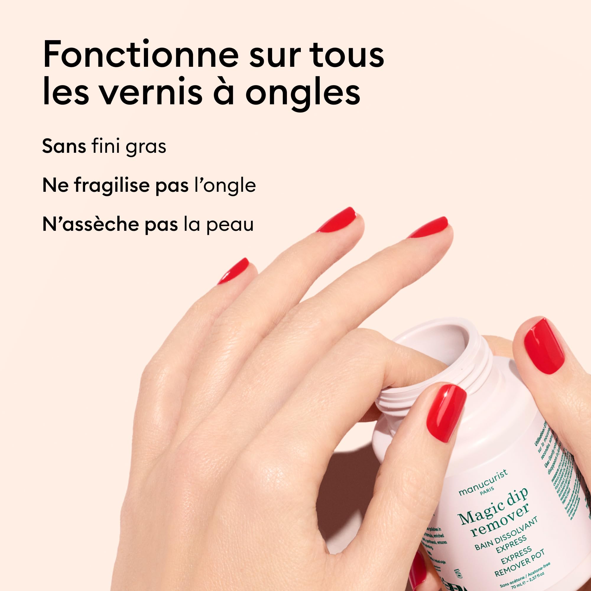 Manucurist Magic Remover dissolvant bain 70 ml sans acétone