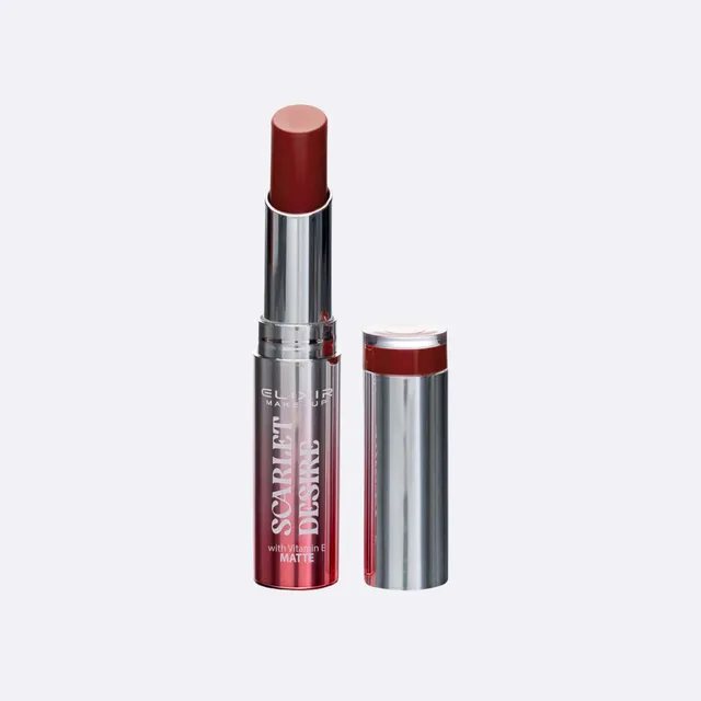 Élixir Scarlet Desire Rouge Lèvres Mat N°108 Hydratant Vitamine E