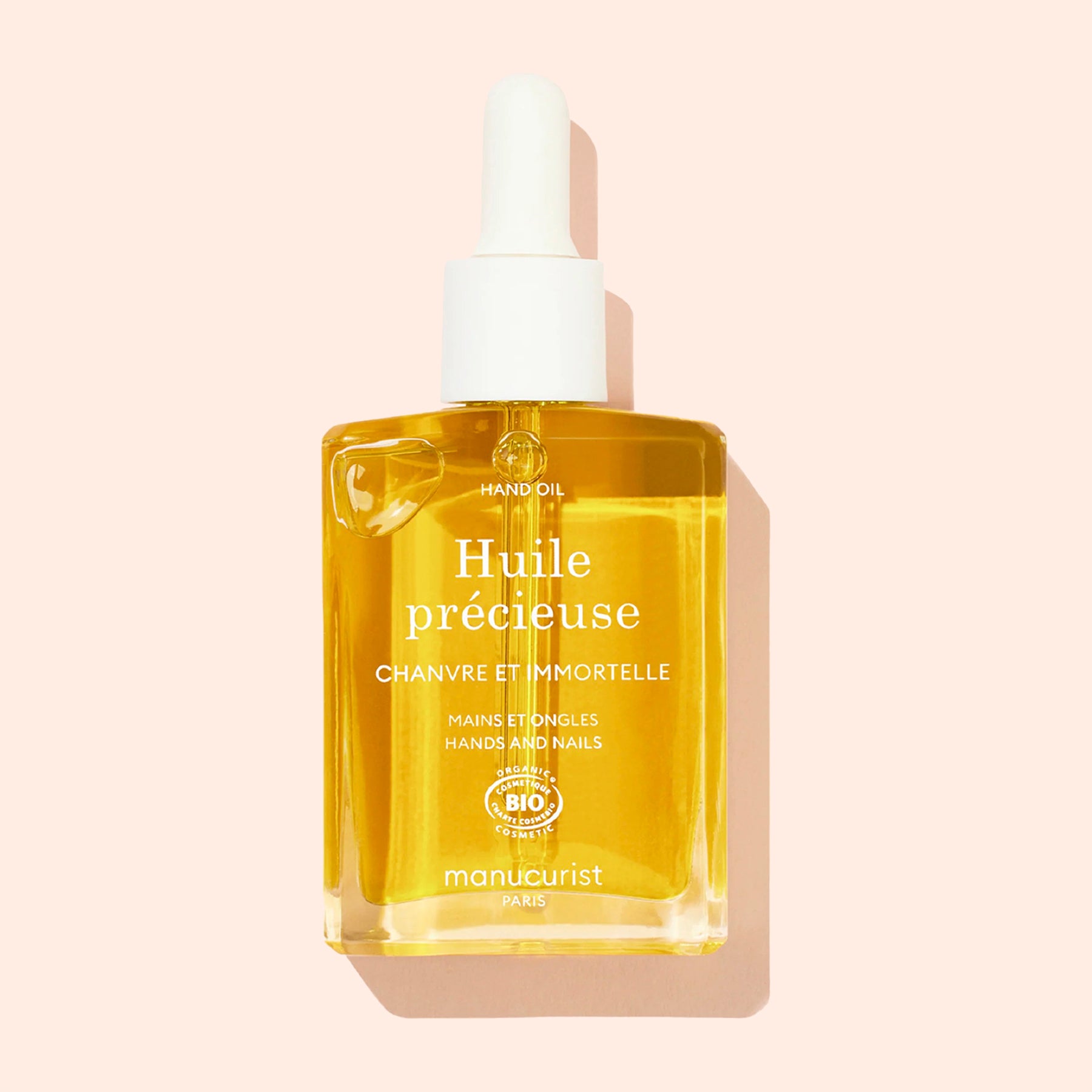 Manucurist Huile Précieuse huile ongles chanvre Cosmos Organic
