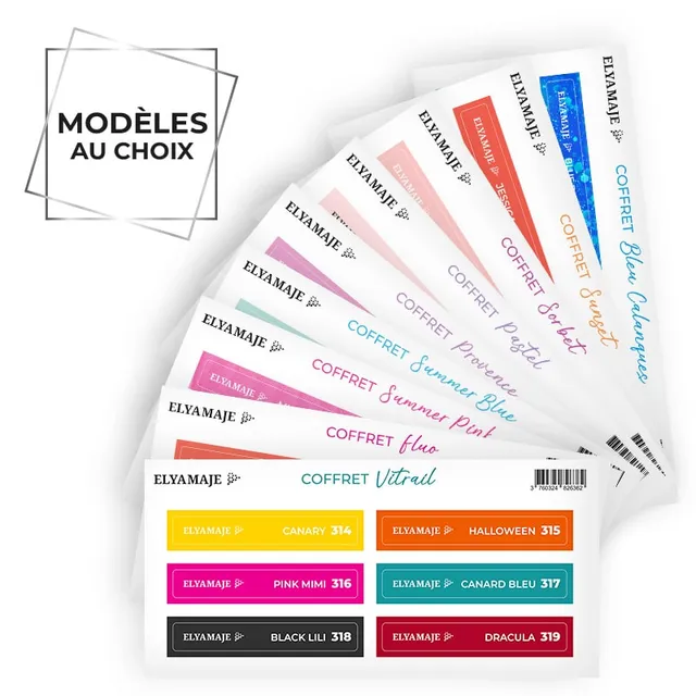 Elyamaje Stickers Nuancier coffret été tips pro