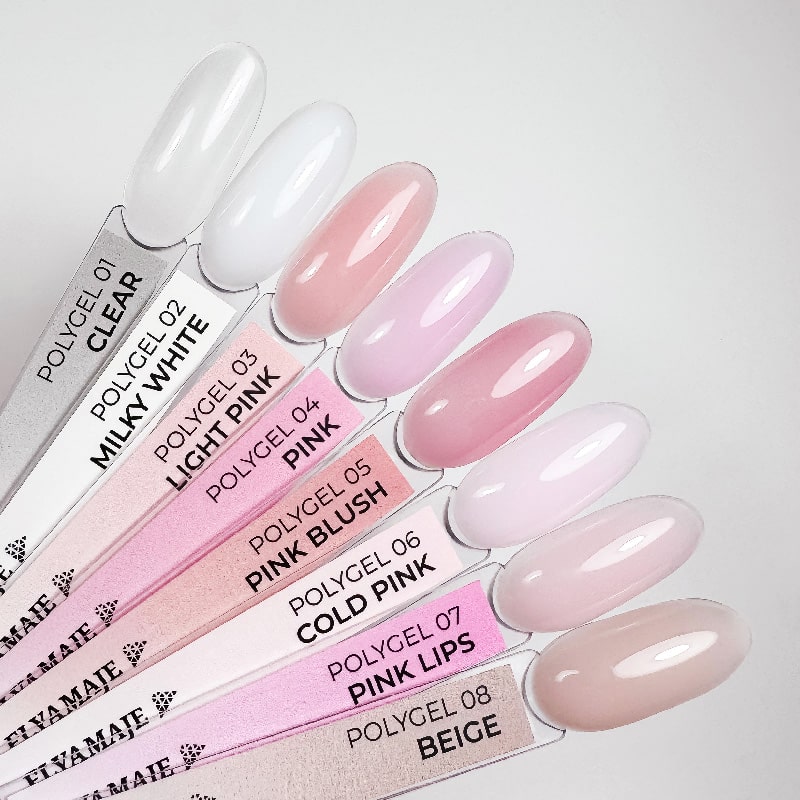 Elyamaje Polygel Liquide coffret gel UV 8x8ml construction