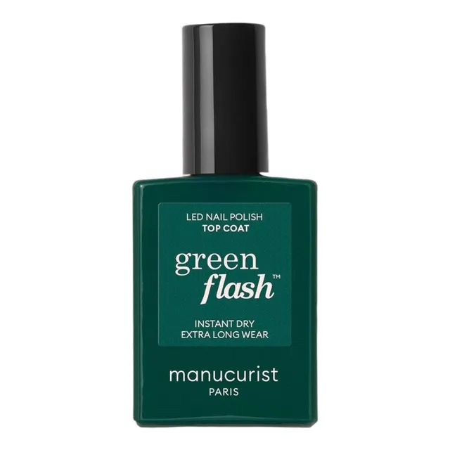 Manucurist Green Flash Top Coat Transparent vernis 15 ml brillant