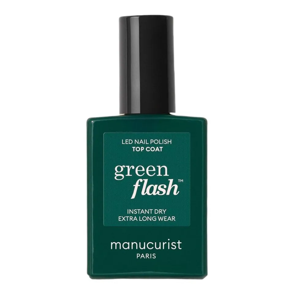 Manucurist Green Flash Top Coat Transparent vernis 15 ml brillant