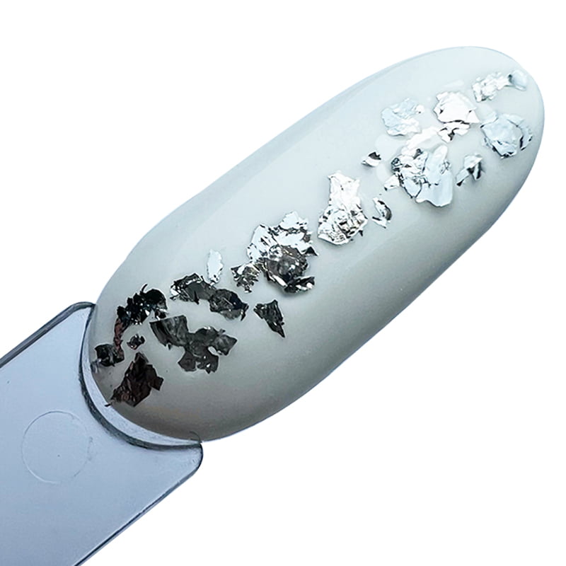 Elyamaje Flakes n°4 paillettes ongles feuille or et argent
