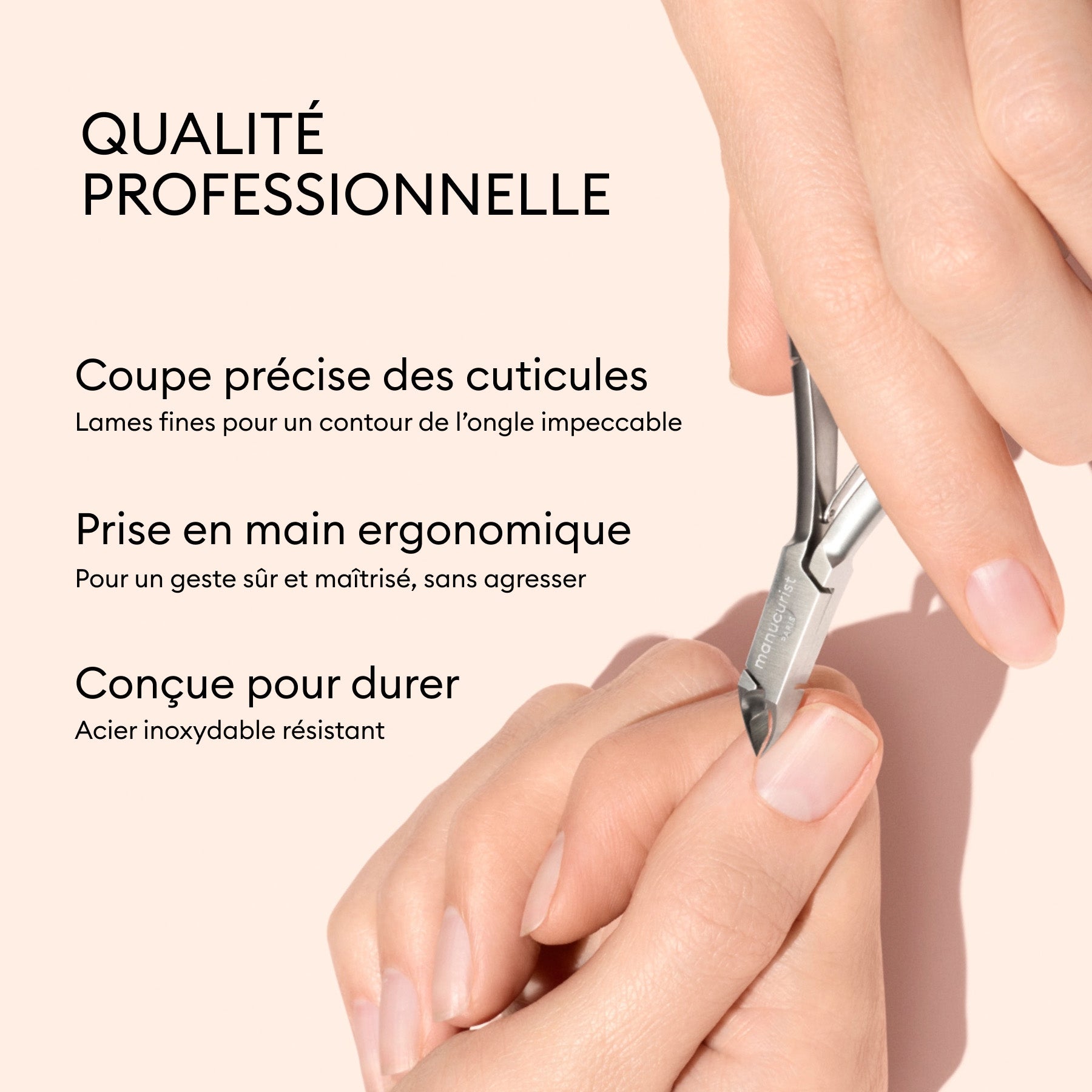 Manucurist Pince à envies coupe-cuticules inox