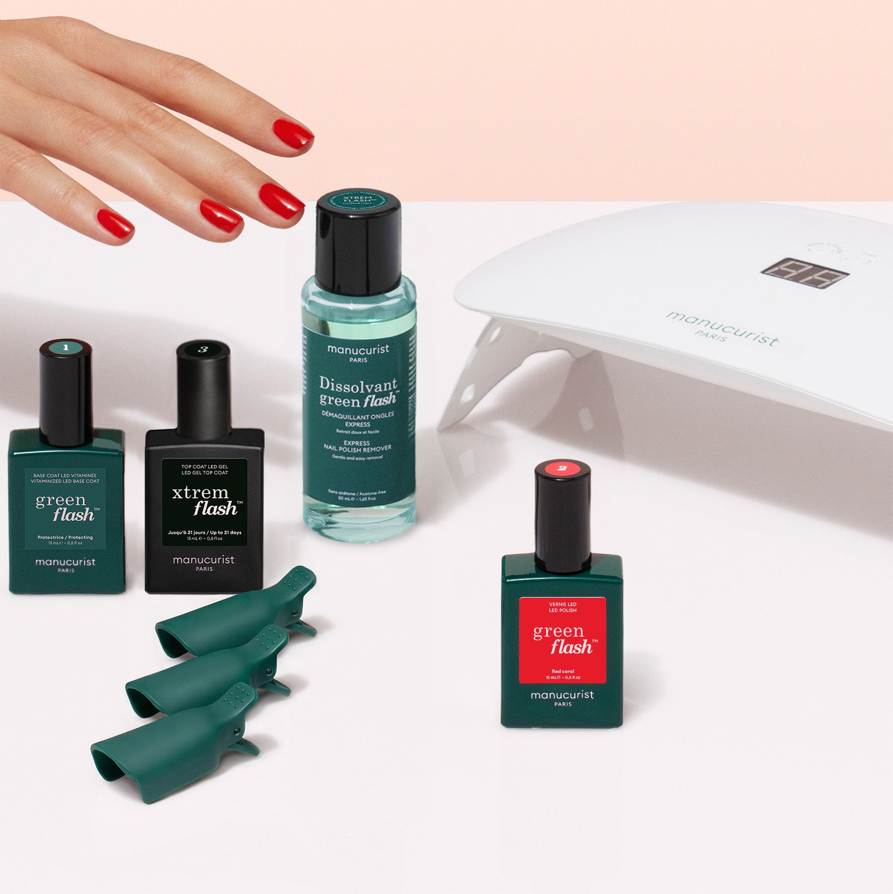 Manucurist Green Flash Kit Découverte vernis semi-permanent 21 jours