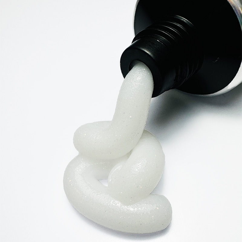 Elyamaje Acrypop Glitter White n°03 gel tube pailleté