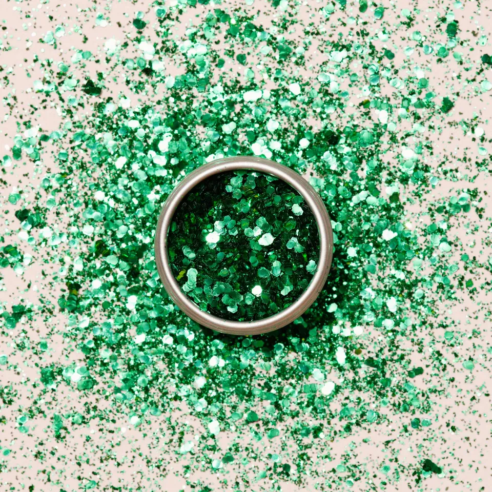 Manucurist paillettes biodégradables Cactus nail art vert