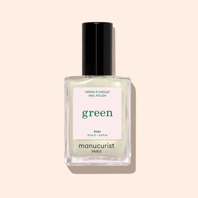Manucurist Green Solar vernis à ongles blanc doré translucide