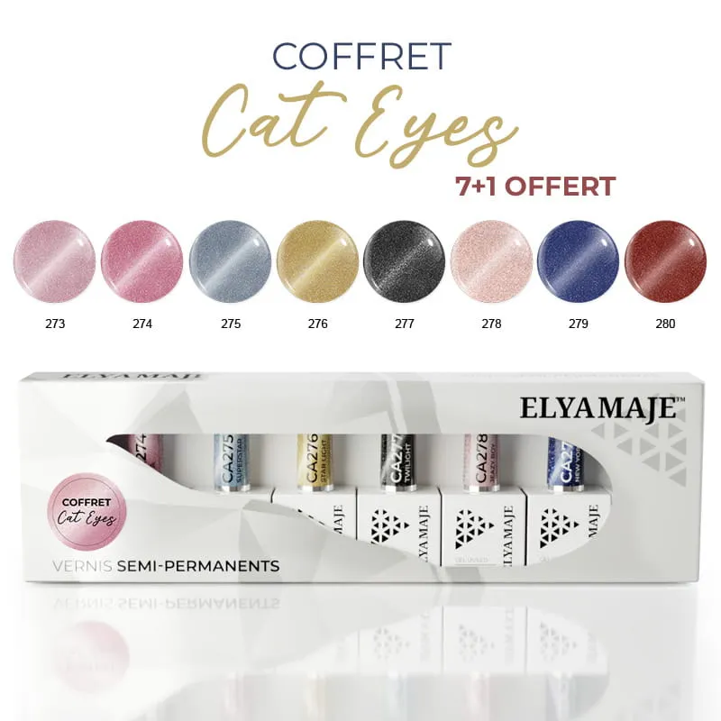Elyamaje Coffret VSP Cat Eyes vernis semi-permanent effet aimant