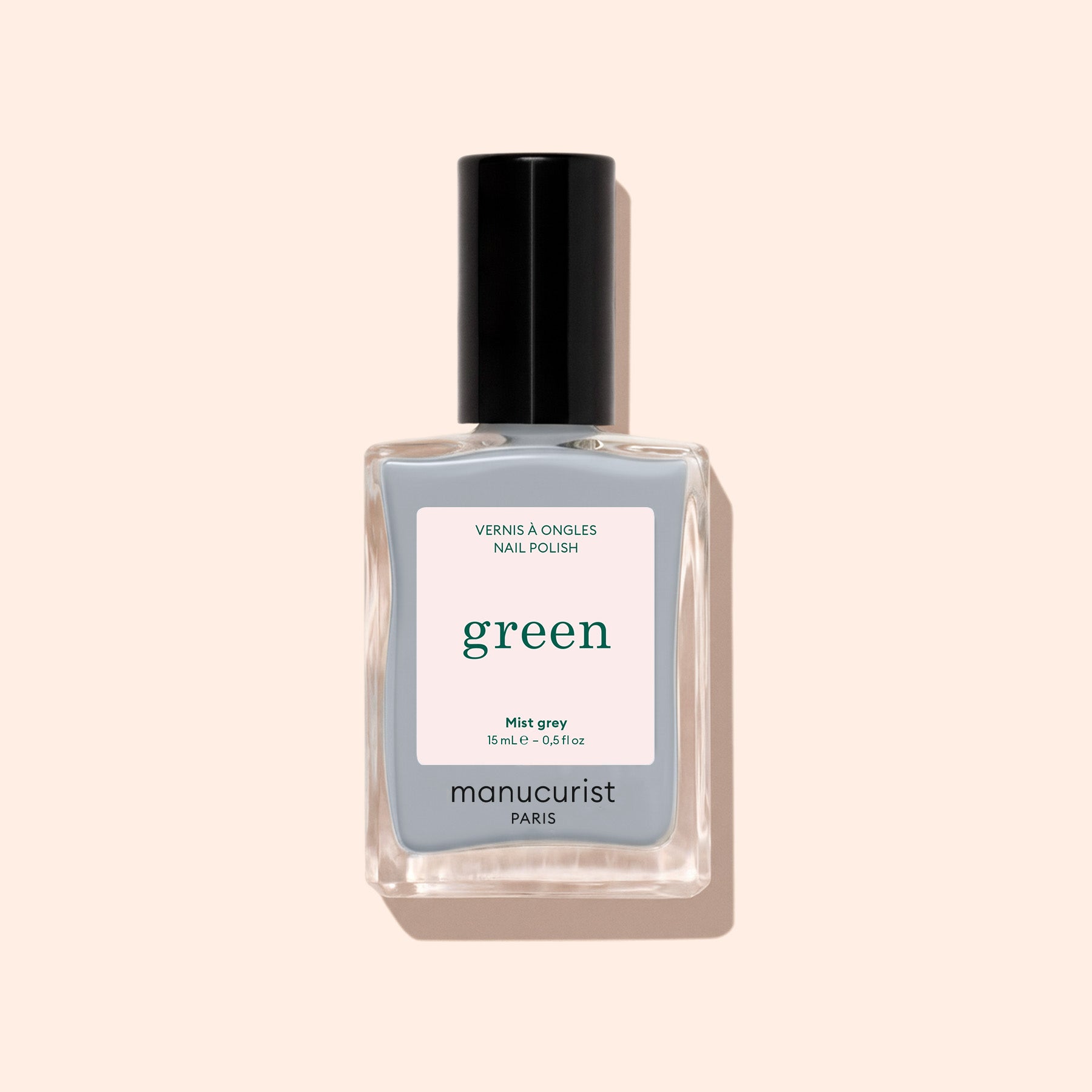 Manucurist Green Mist Grey vernis à ongles bleu gris opaque